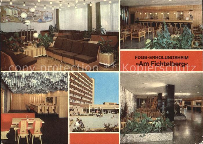 Oberwiesenthal Erzgebirge FDGB Erholungsheim Am Fichtelberg Buecherei Leseraum H