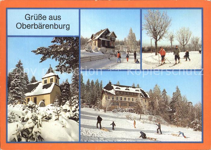Oberbaerenburg Baerenburg Waldkapelle Teilansicht Winterurlauber FDGB Urlauberca