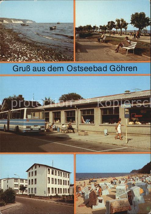 Goehren Ruegen Suedstrand Strandpromenade HO Kaufhalle Erholungsheim Seestern St