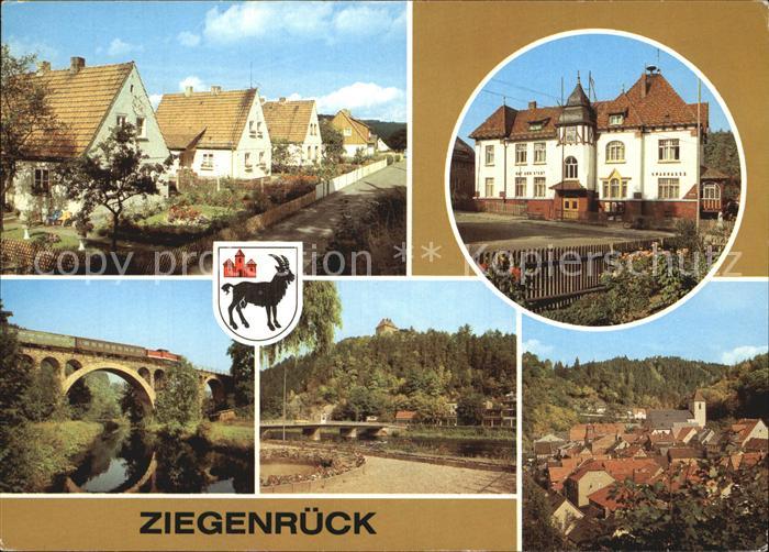 Ziegenrueck Eigenheime Schleizer Strasse Rat der Stadt Eisenbahnviadukt Jugendhe