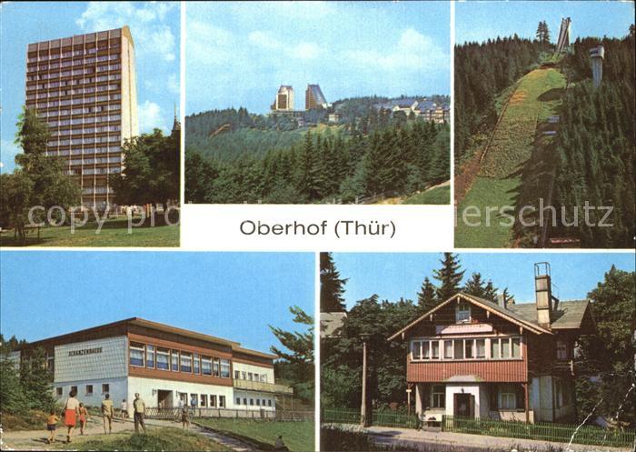 Oberhof Thueringen FDGB Erholungsheim Rennsteig Interhotel Panorama Schanze HOG