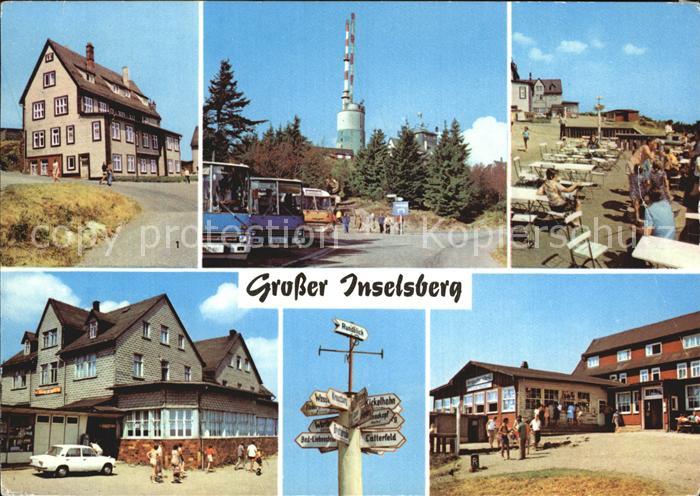 Grosser Inselsberg Jugendherberge Berggasthof Terrasse HO Gaststaette