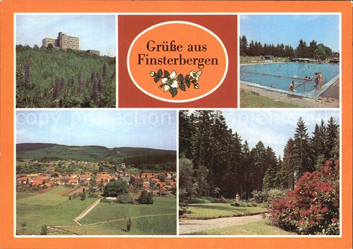 Finsterbergen FDGB Erholungsheim Wilhelm Pieck Waldschwimmbad Naturpark Huellrod