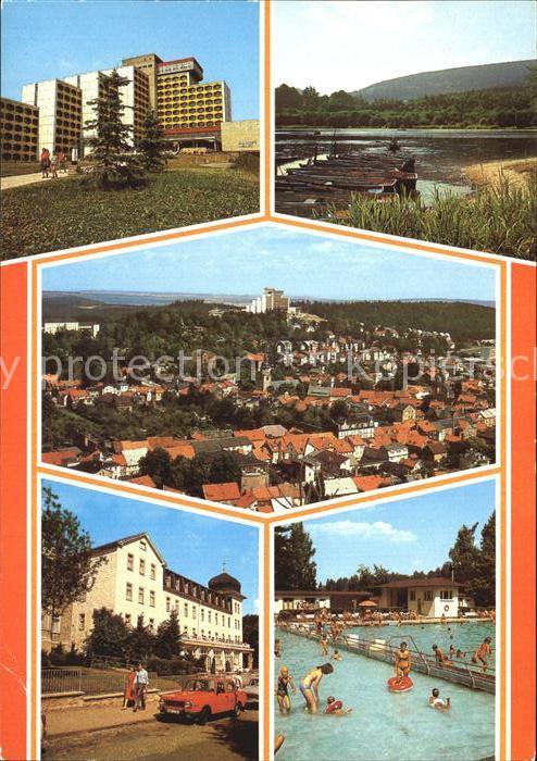 Friedrichroda FDGB Erholungsheime Gondelteich Adophsblick Schwimmbad
