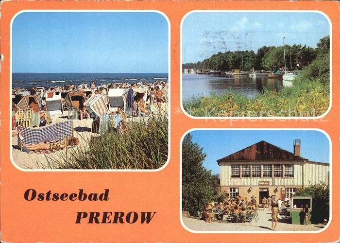 Prerow Ostseebad Strand Seglerhafen HO Milchbar Duenenhaus