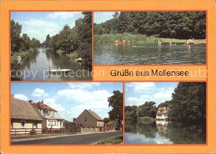 Mellensee Nottekanal Schleuse Strandbad Dorfstrasse Gaststaette Seeschenke