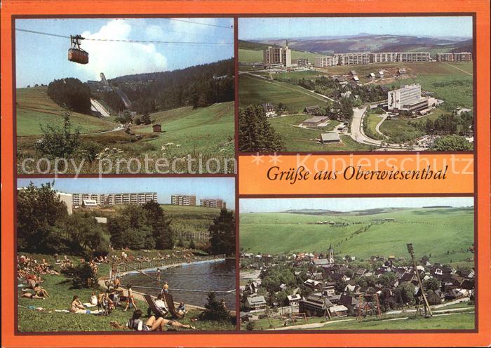 Oberwiesenthal Erzgebirge Sprungschanzen Neubaugebiet Sparringberg Freibad
