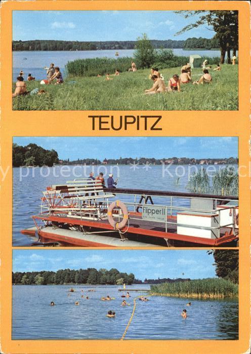 Teupitz Am Teupitzer See Badestrand Boot
