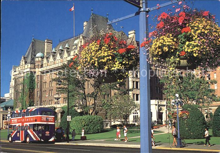 Victoria British Columbia The stately Empress Hotel and two of Victorias world r