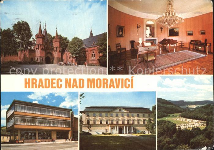 Hradec nad Moravici Zamek Bily zamek interier Obchodni dum Pionyrsky tabor