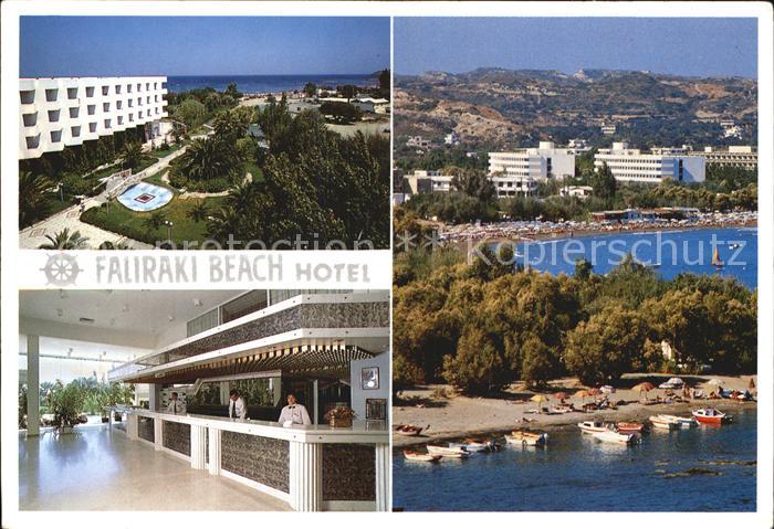 Rhodos Rhodes aegaeis Faliraki Beach Hotel Rezeption Fliegeraufnahme
