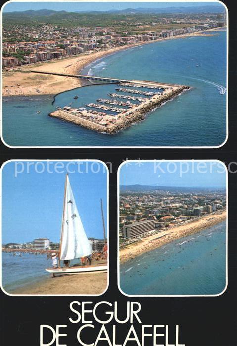 Tarragona Segur Calafell Stadtansicht Strand Luftbild