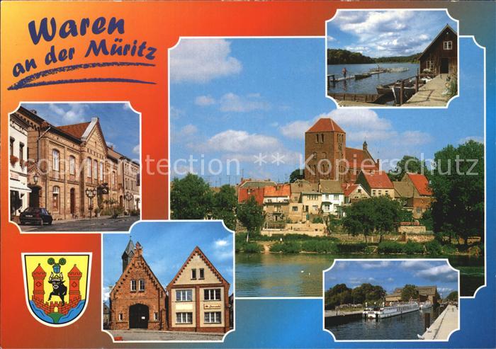 Waren Mueritz Kirche Stadtansichten Hafen