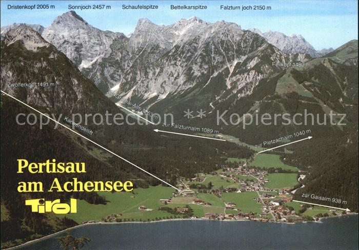 Pertisau Achensee Panoramakarte