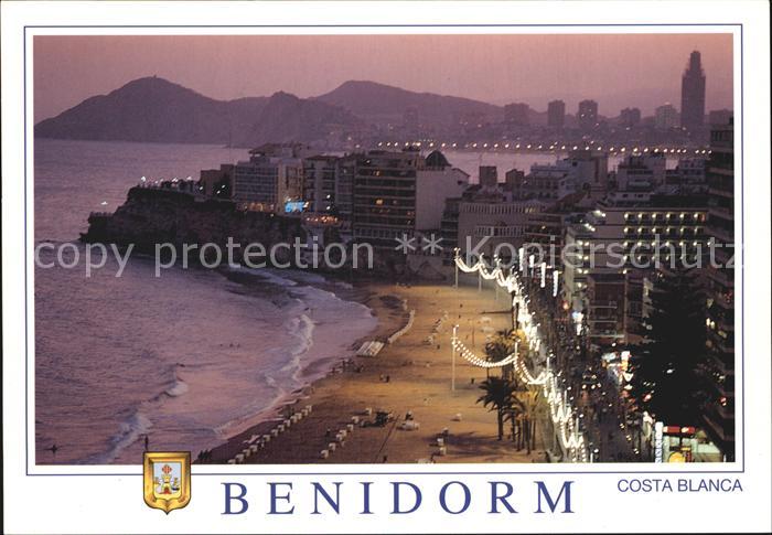 Benidorm Panorama Nachtaufnahme
