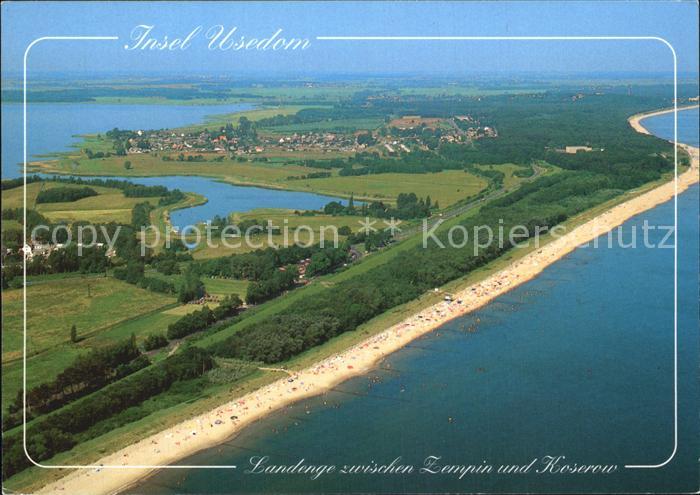Usedom Mecklenburg-Vorpommern Landenge Koserow Zempin Ostsee Achterwasser