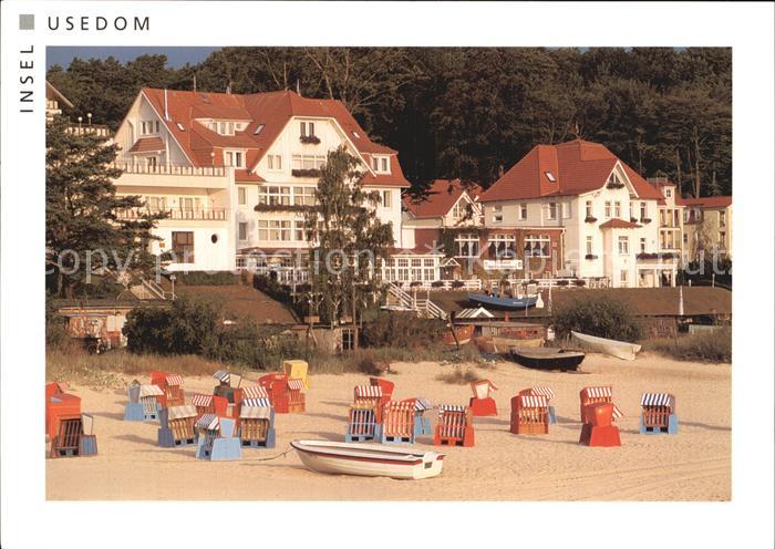 Usedom Mecklenburg-Vorpommern Seebad Bansin Strand Kurhotels
