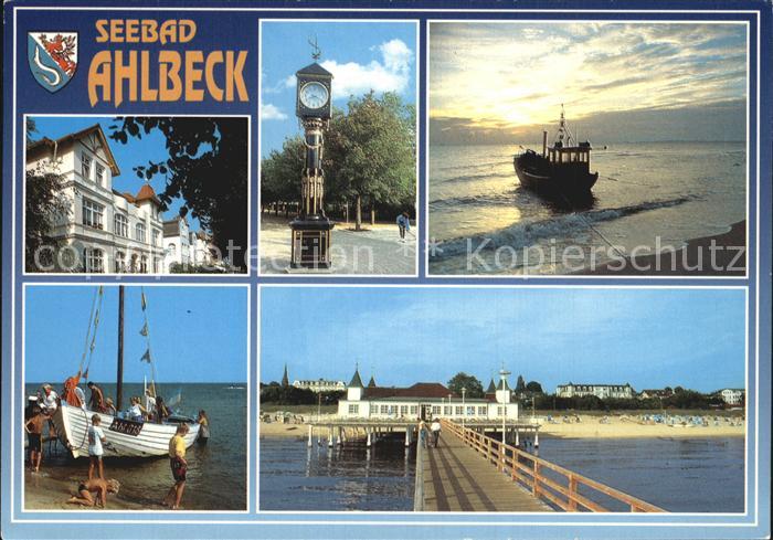 Ahlbeck Ostseebad Insel Usedom Fischerboote Ortsansichten Schiffsanlegesteg