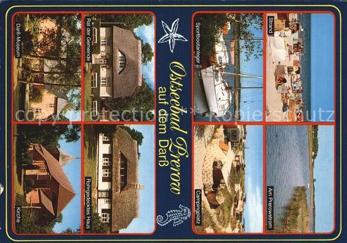 Prerow Ostseebad Strand Prerowstrom Campingplatz Rat der Gemeinde Kirche Museum