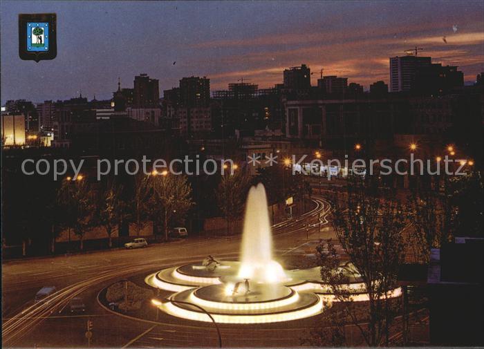 Madrid Spain Plaza Republica Argentina Delfinspringbrunnen