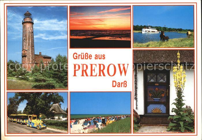 Prerow Ostseebad Darss Leuchtturm Koenigskerze Strand Abend