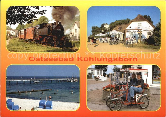 Kuehlungsborn Ostseebad Strand Eisenbahn Molli