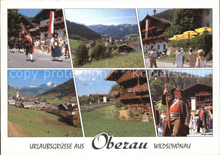 Oberau Tirol Hochtal Wildschoenau Trachtenumzug