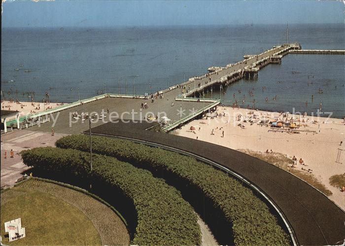 Zoppot Sopot Strand Bootsanlegestelle
