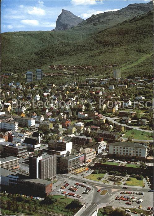 Narvik Zentrum Rathaus Luftbild