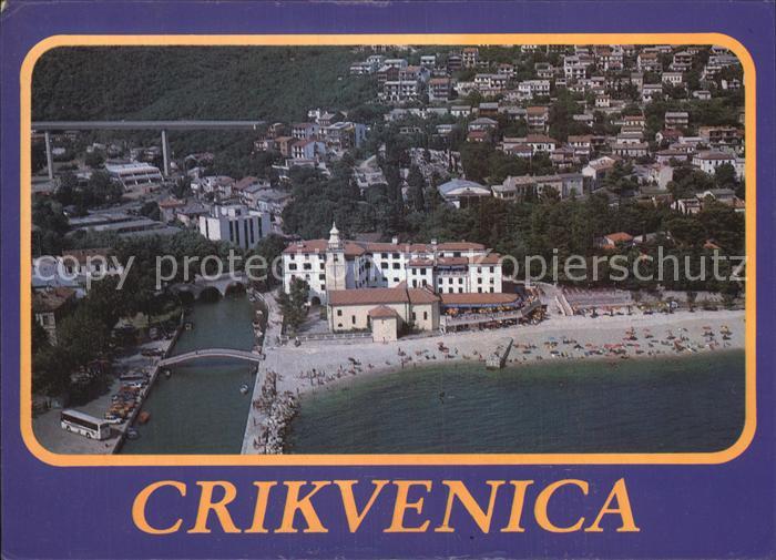 Crikvenica Kroatien Strand Luftbild
