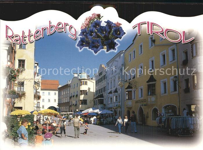 Rattenberg Tirol Stadtansicht Enzian