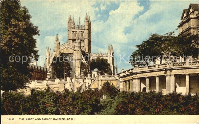 Bath UK The Abbey and Parade Gardens