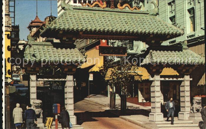 San Francisco California China Gate