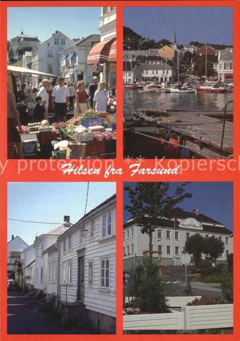 Farsund Hafen Markt
