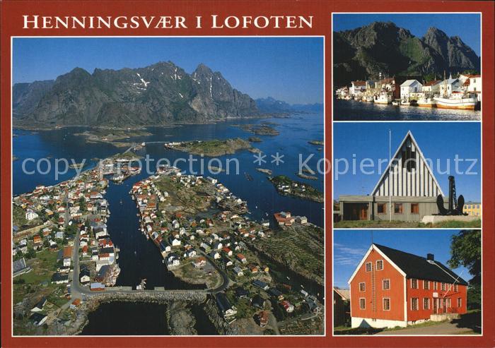 Henningsvaer Fliegeraufnahme Hafen