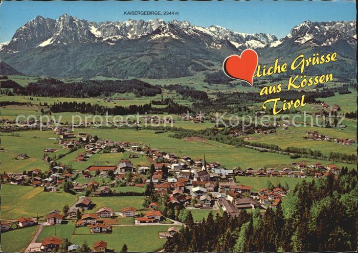 Koessen Tirol Kaisergebirge Fliegeraufnahme