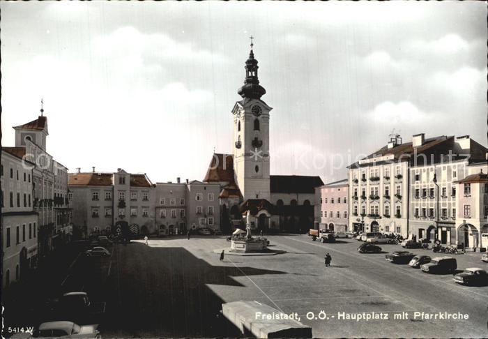 Freistadt Muehlviertel Hauptplatz mit Pfarrkirche
