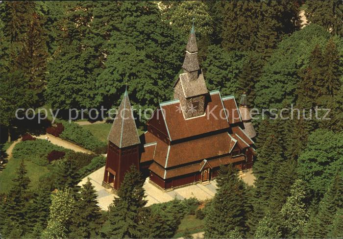 Hahnenklee-Bockswiese Harz Fliegeraufnahme Stabkirche