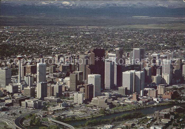 Calgary Fliegeraufnahme Skyline