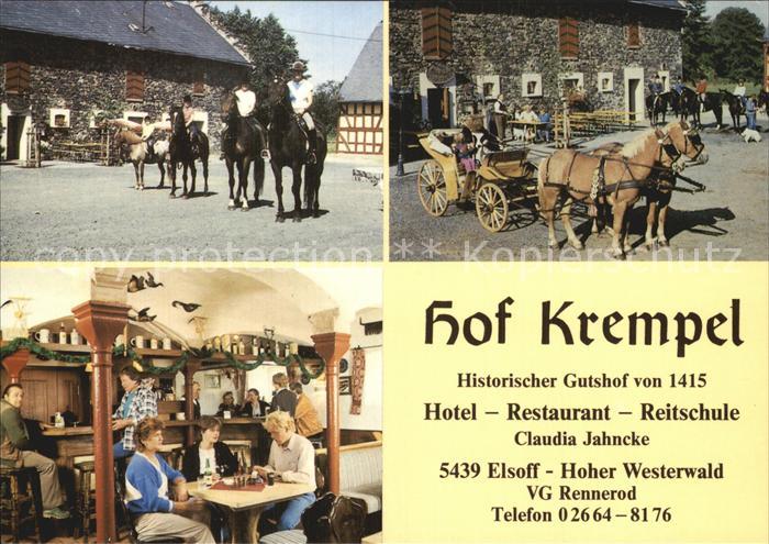 Elsoff Westerwald Hof Krempel Hotel Restaurant