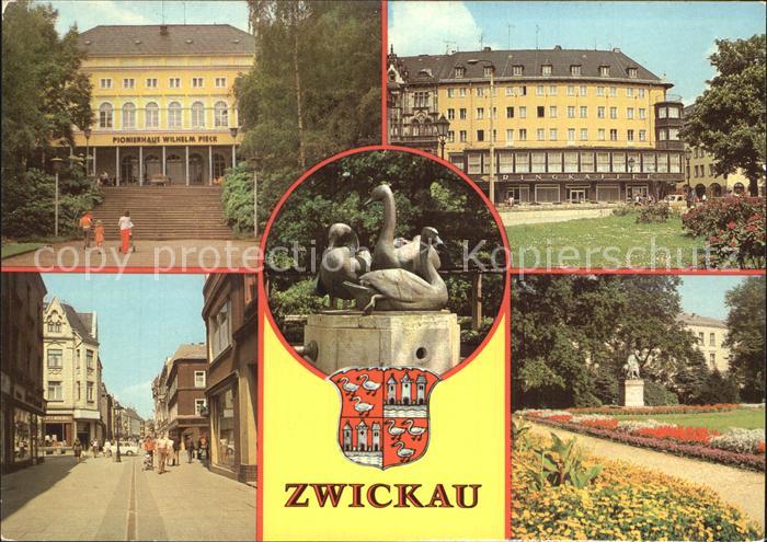 Zwickau Sachsen Pionierhaus RingCafe Schwanenbrunnen