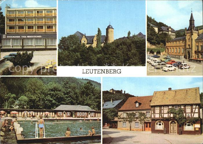 Leutenberg Thueringen Friedensburg Rathaus Schwimmbad Hauptstrasse