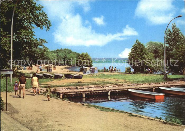 Klink Waren Erholungsheim Schloss Klink Bootshafen und Strand