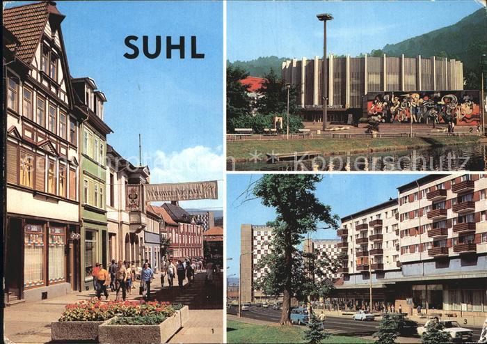 Suhl Thueringer Wald Steinweg Stadthalle Wilhelm-Pieck-Strasse