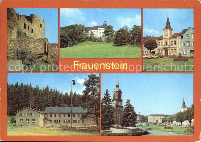 Frauenstein Brand-Erbisdorf Burgruine Schloss Rathaus