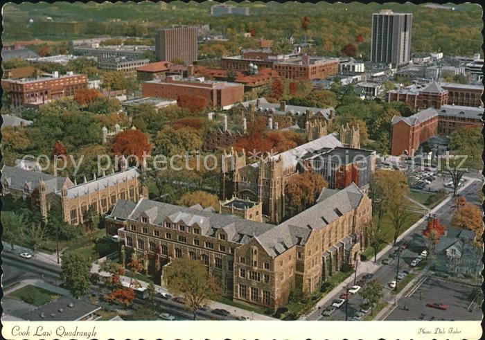 Michigan Cook Law Quadrangle Aerial view