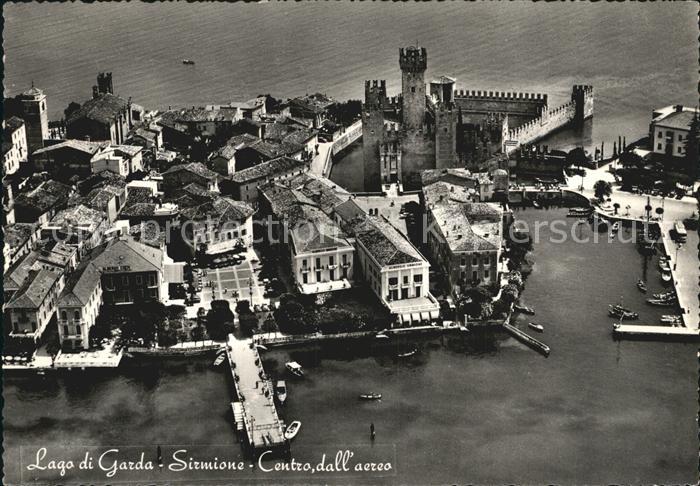 Sirmione Lago di Garda Centro dall aereo