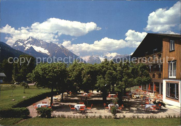 Schoenau Koenigssee Gasthaus Cafe Kohlhiasl Gartenterrasse