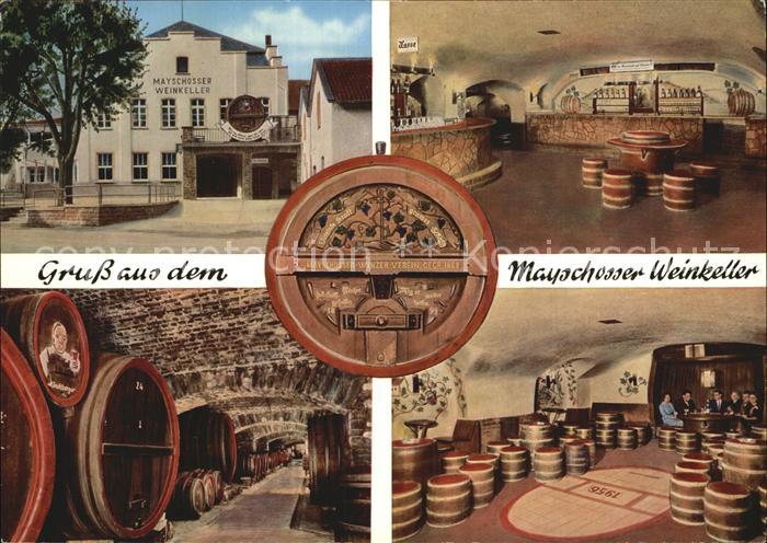 Mayschoss Mayschosser Weinkeller Gewoelbe Faesser Gastraum