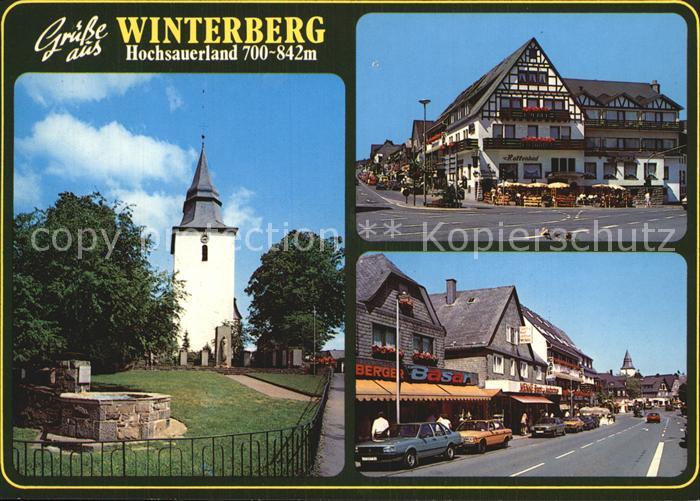 Winterberg Hochsauerland Kirche Strassenpartien